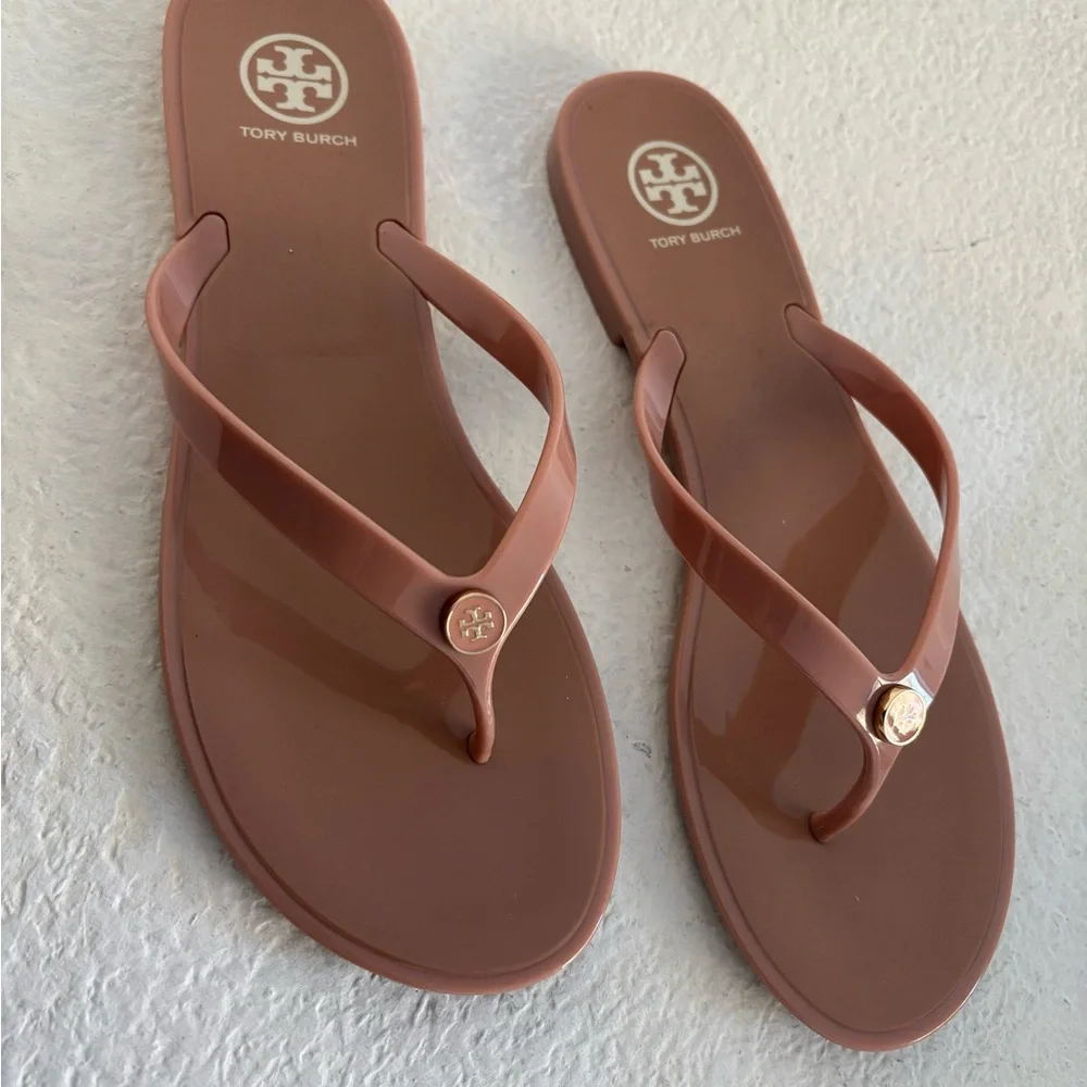 Tory Burch Studded Jelly Flip Flops NWT
